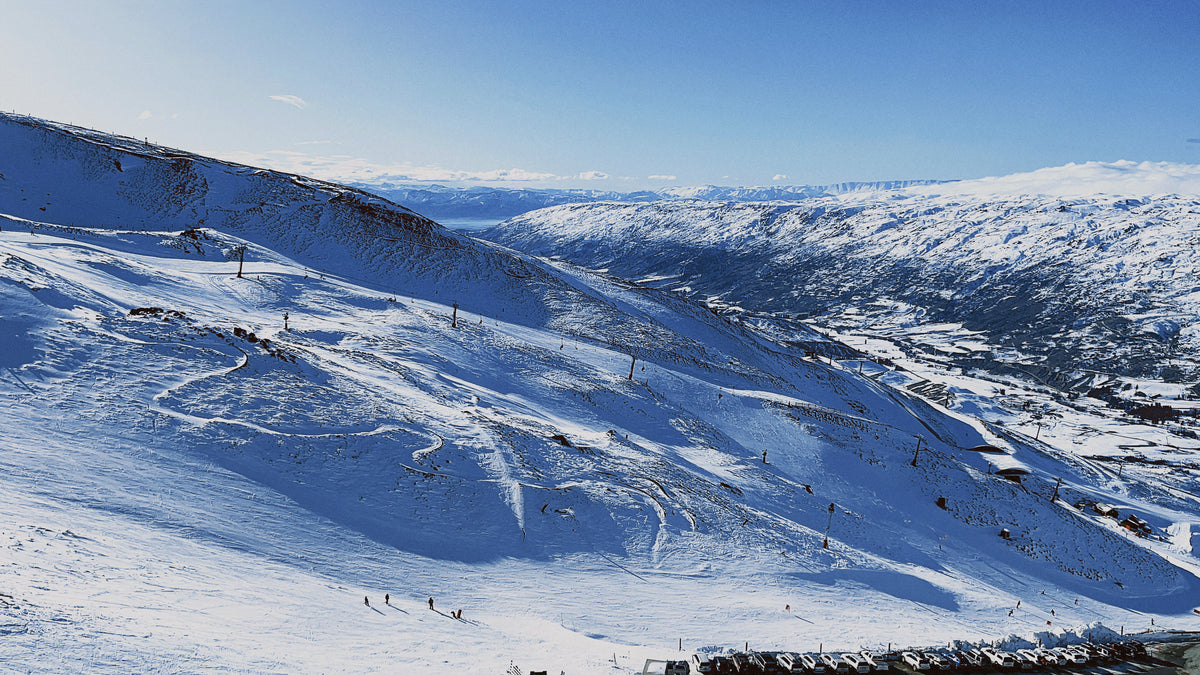 Snow-covered slopes at Cardrona Alpine Resort.
