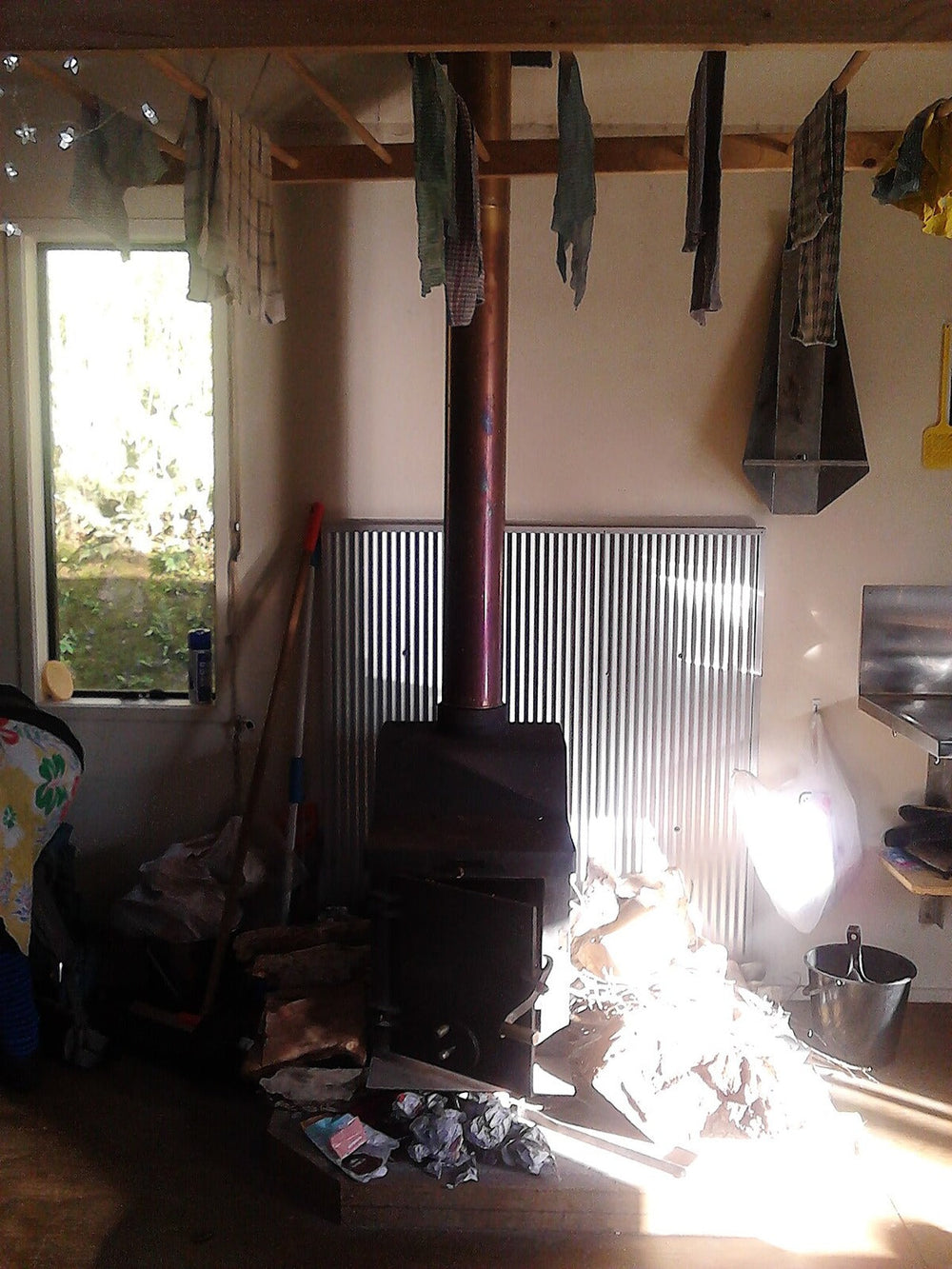 Interior of a backcountry hut in the Orongorongo Valley