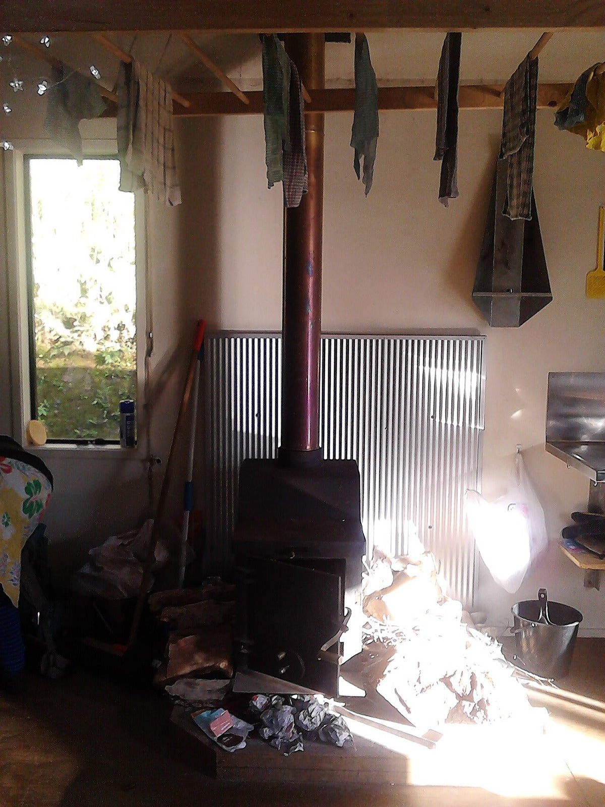 Interior of a backcountry hut in the Orongorongo Valley