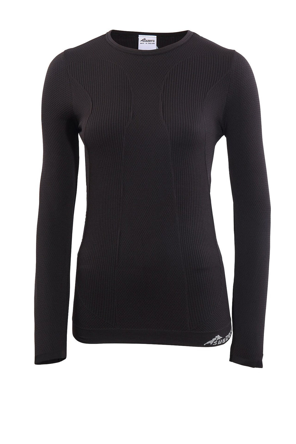 Black long-sleeved technical base-layer top