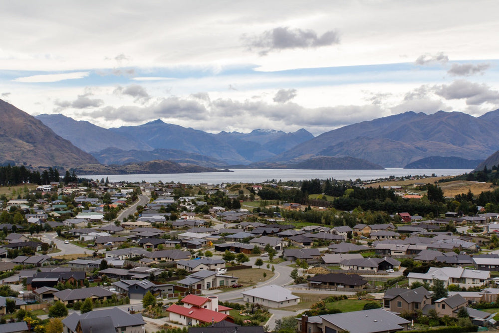 View across Wanaka and the lake from the Mount Iron walk.