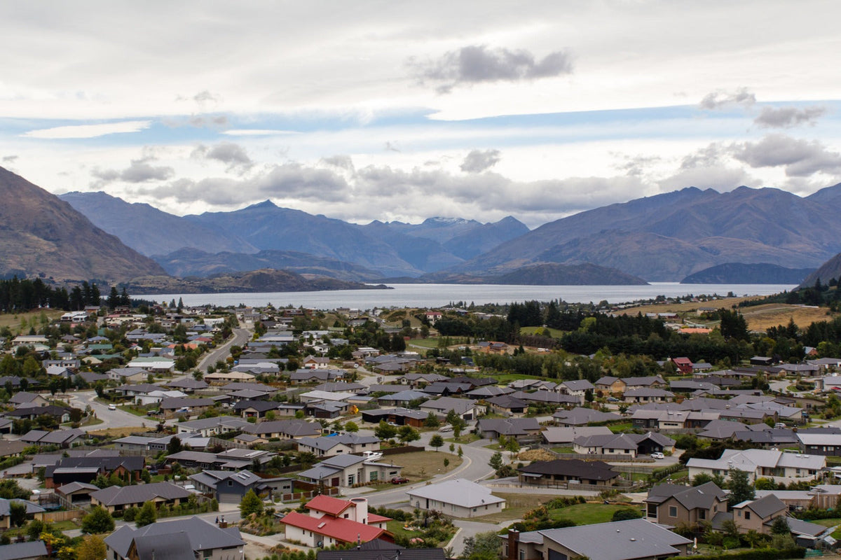 View across Wanaka and the lake from the Mount Iron walk.