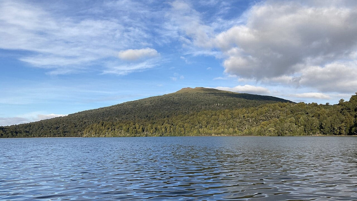 Mount Pihanga across Lake Rotopounamu.