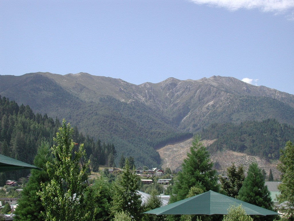 Archive landscape of Mount Isobel above Hanmer Springs, photographed in 2008.
