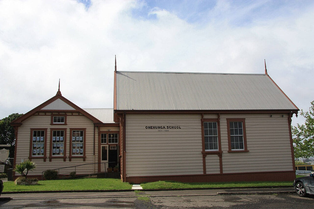 The front of Onehunga Community House, formerly Onehunga Primary School.