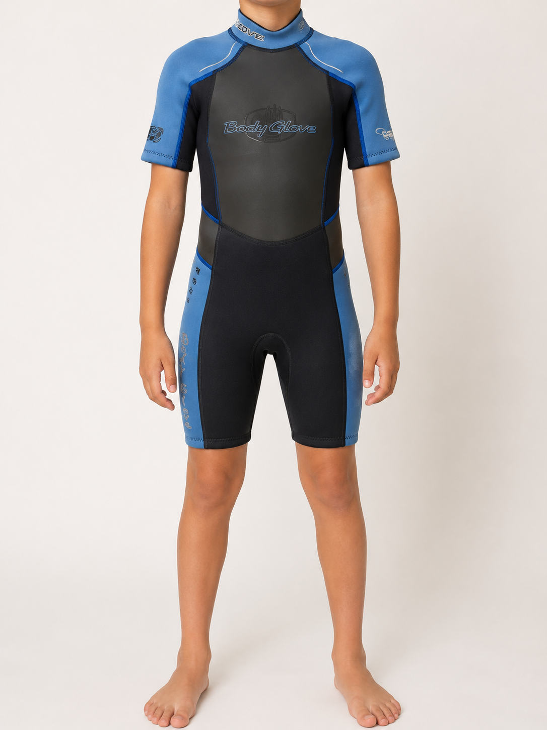 Body Glove Kids Shorty Wetsuit Junior Size 8 Blue/Black