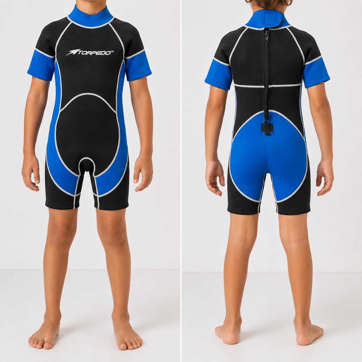 Torpedo Kids Shorty Wetsuit – Size 8