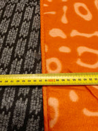 Orange Kathmandu blanket measurement - approximately 132 cm