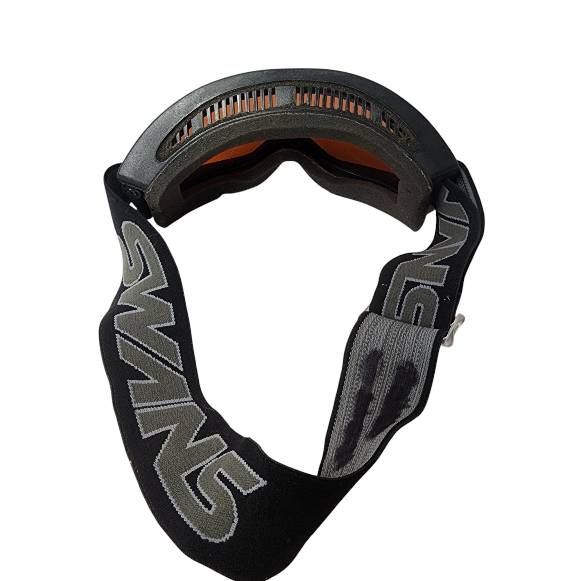 Black and gray goggles with 'Sung' branding on a white background