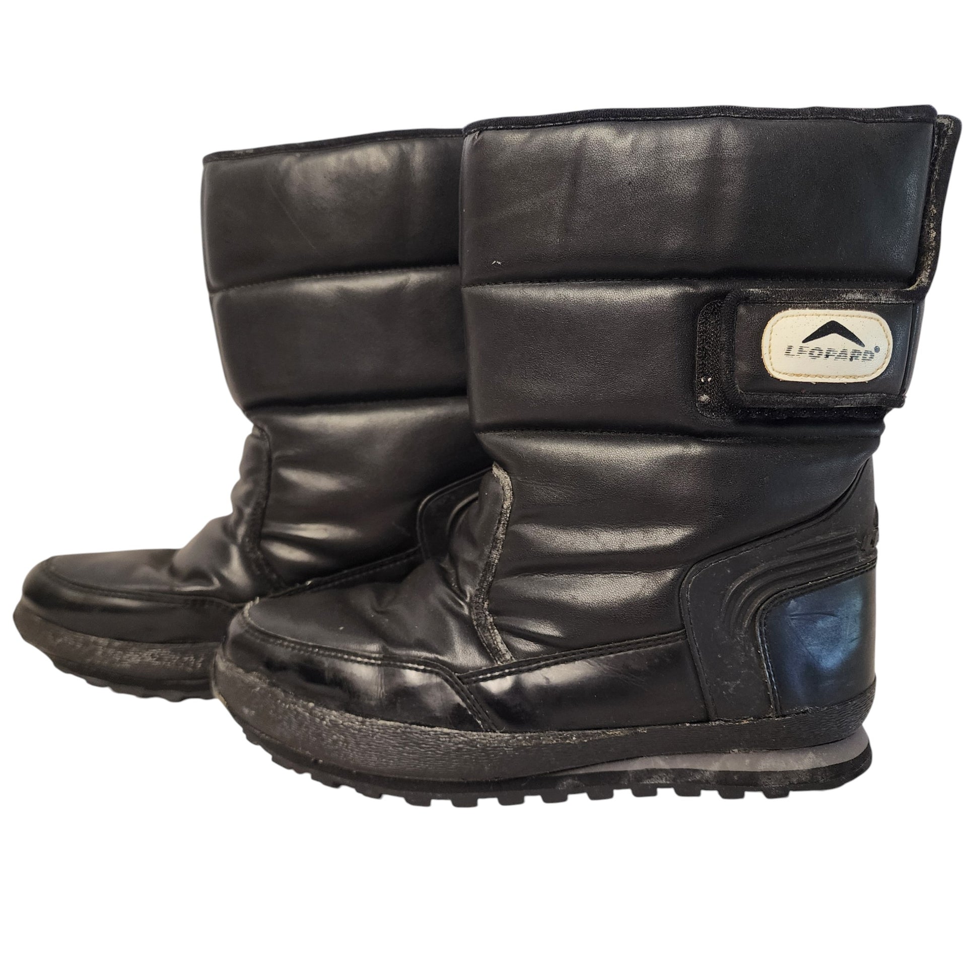 Leopard Apres Snow Boots, size 45