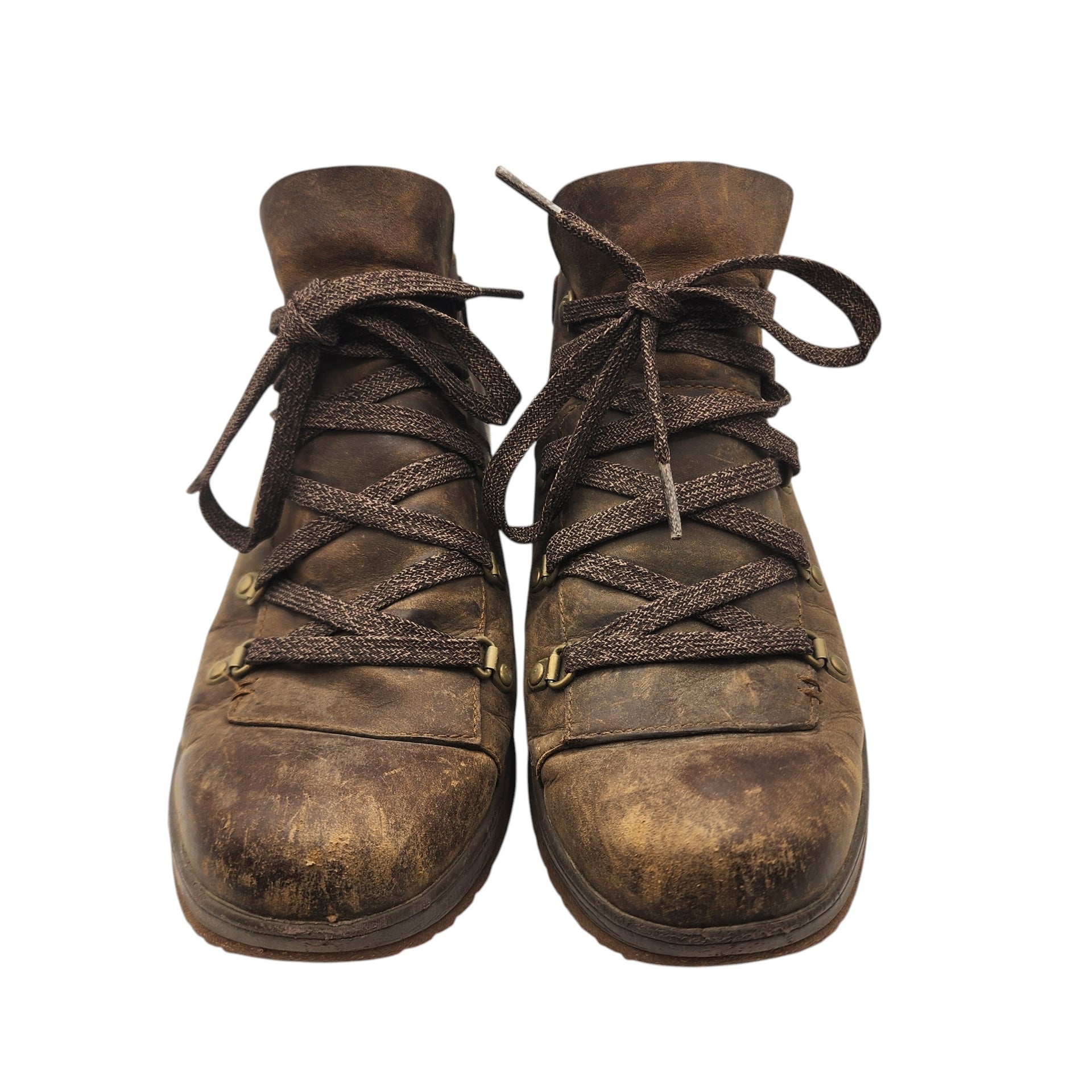 Merrell dark earth hiking leather boots - Women Uk 5.5 - Us 8