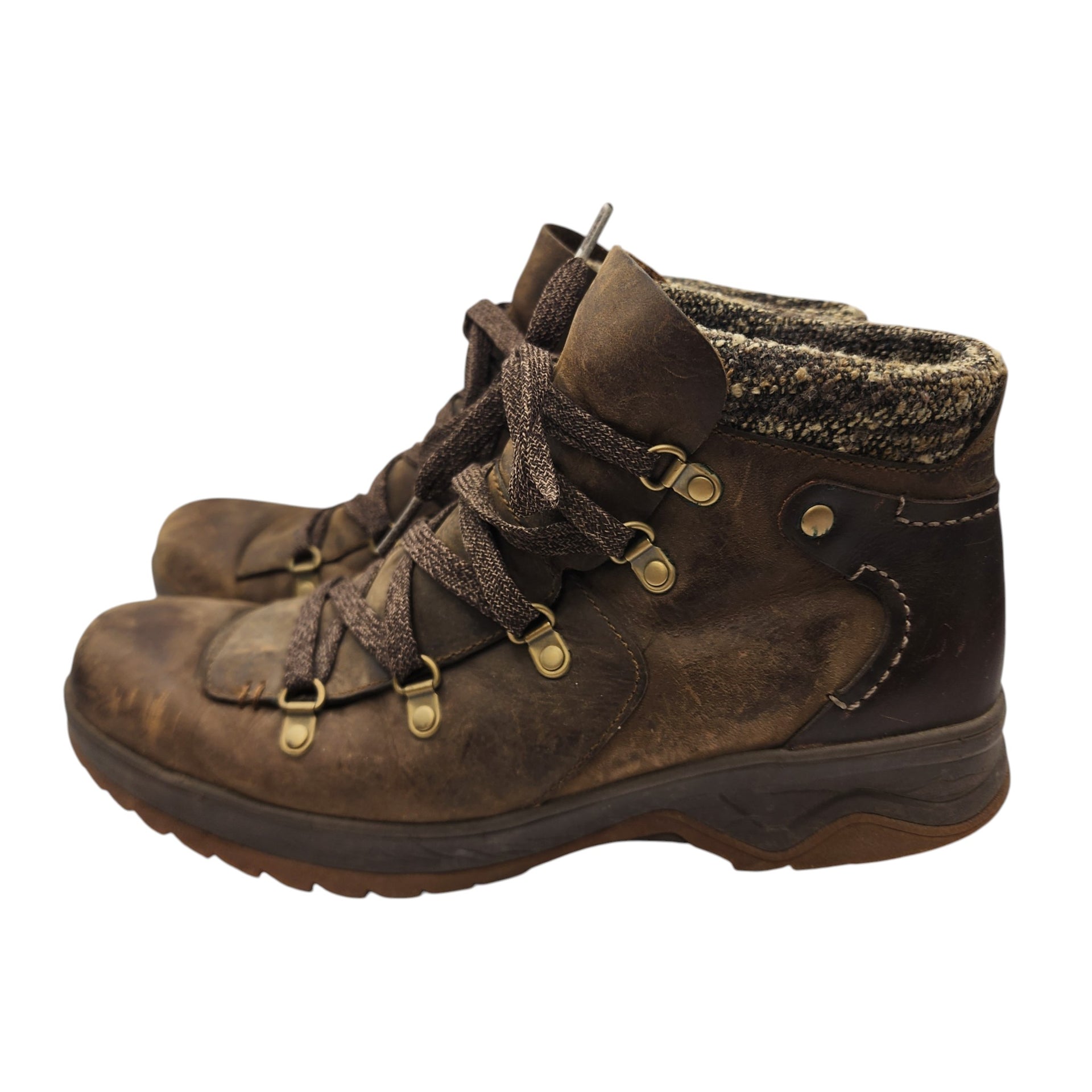 Merrell dark earth hiking leather boots - Women Uk 5.5 - Us 8