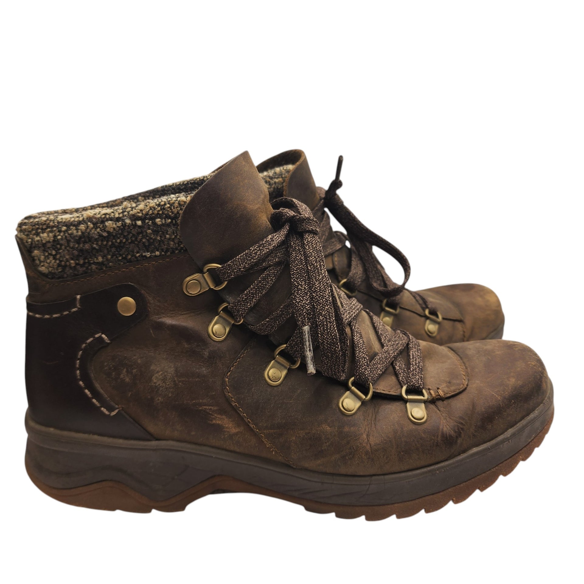 Merrell dark earth hiking leather boots - Women Uk 5.5 - Us 8