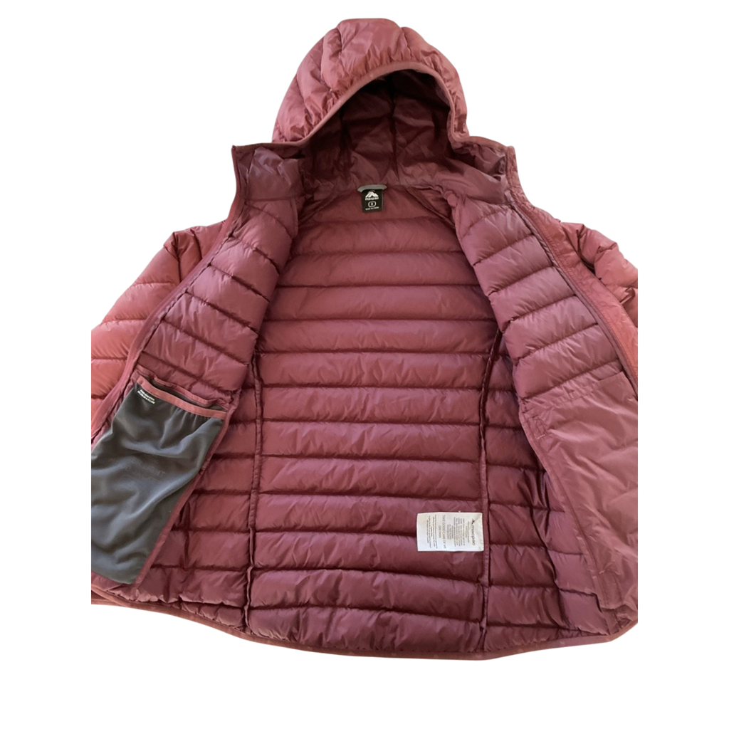 Macpac Uber Light Hooded Down Jacket Women's Size 8 – 650 Loft Down