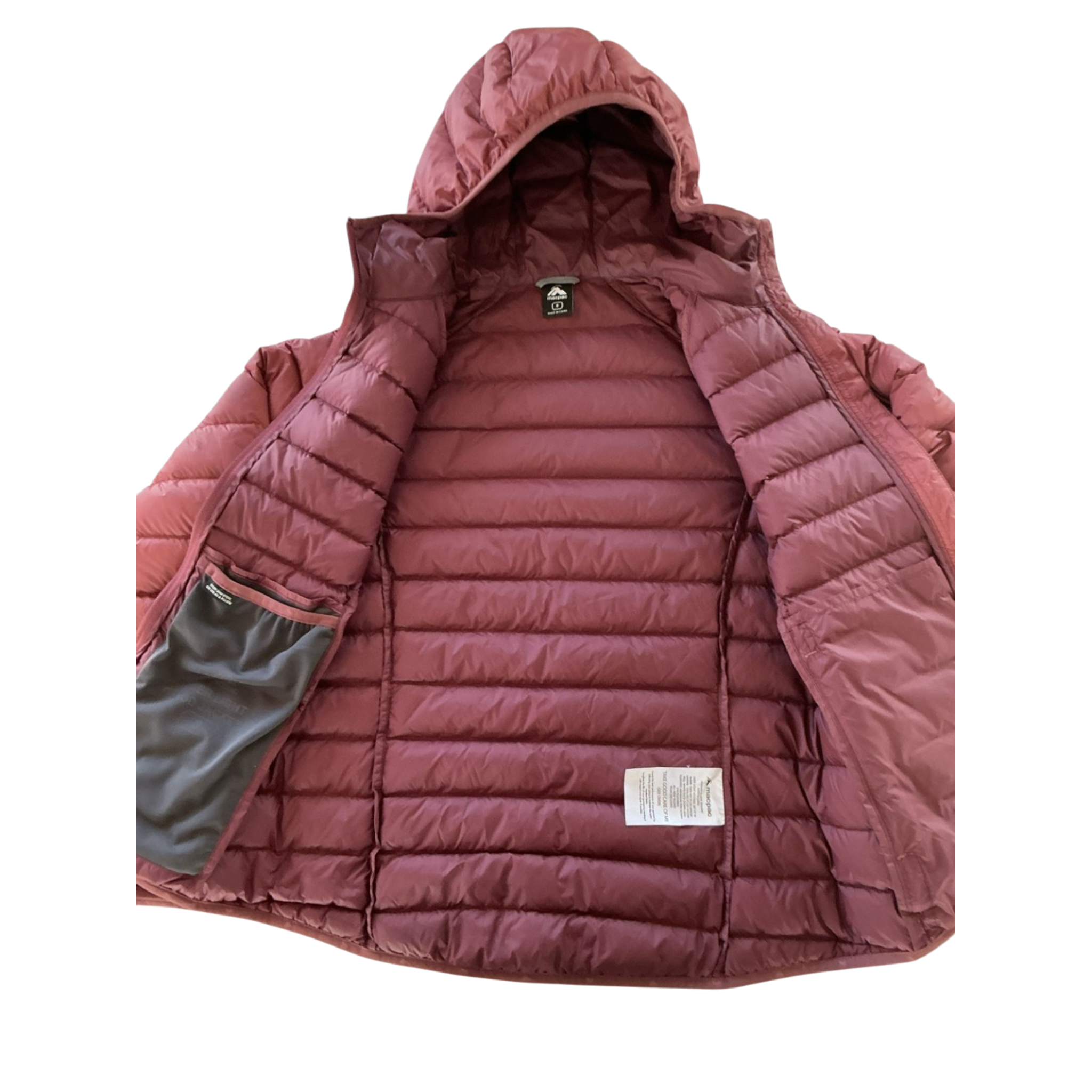 Macpac Uber Light Hooded Down Jacket Women's Size 8 – 650 Loft Down