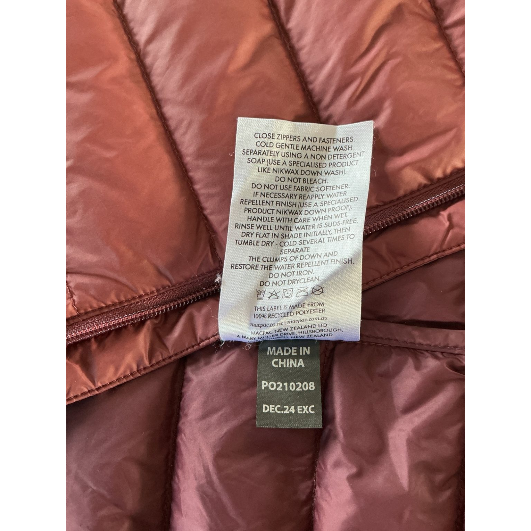 Macpac Uber Light Hooded Down Jacket Women's Size 8 – 650 Loft Down