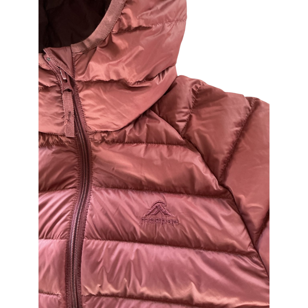 Macpac Uber Light Hooded Down Jacket Women's Size 8 – 650 Loft Down