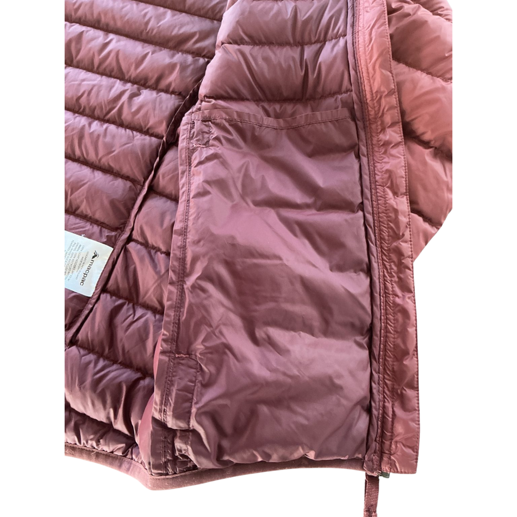 Macpac Uber Light Hooded Down Jacket Women's Size 8 – 650 Loft Down