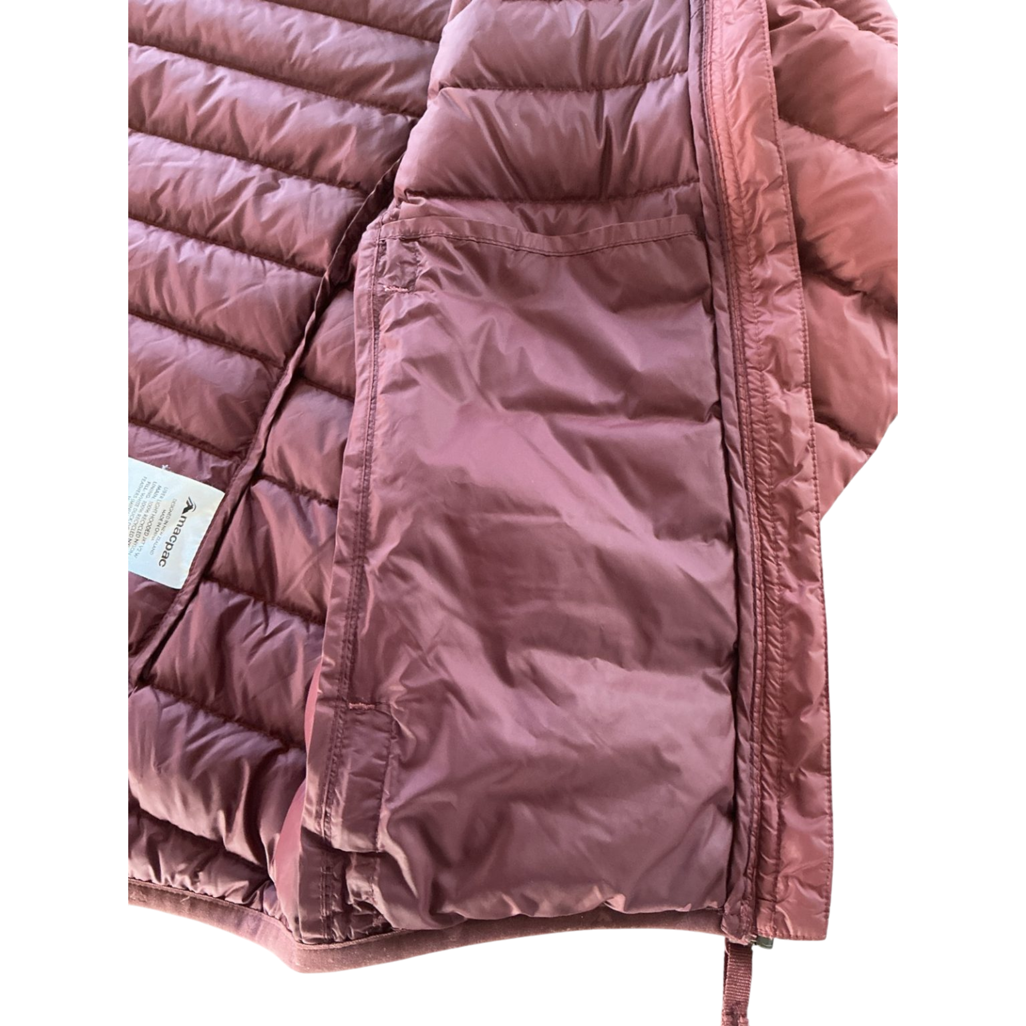 Macpac Uber Light Hooded Down Jacket Women's Size 8 – 650 Loft Down