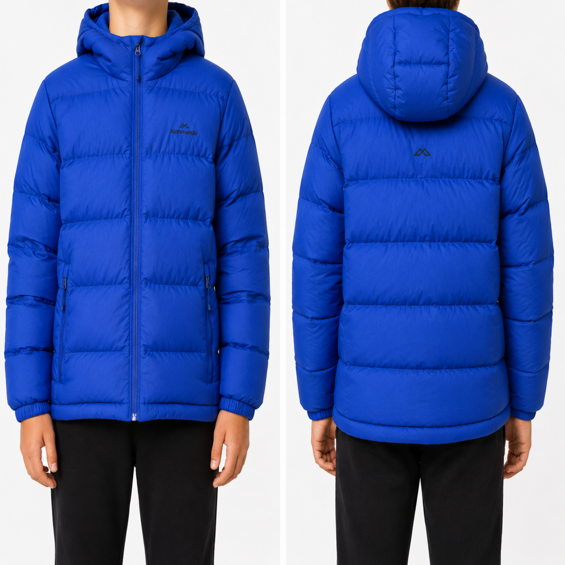 Kathmandu Kids Hooded Down Jacket – Blue – Size 14 Years/ 152cm-164cm height