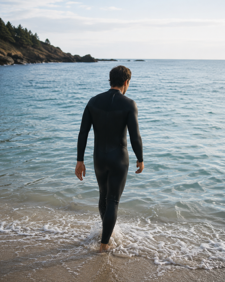 Open-water swimming and wetsuit gear
