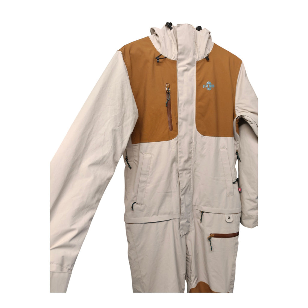 Airblaster Sassy Beast Snow Suit - Women's S - Cream and Tan - actual item photo 4