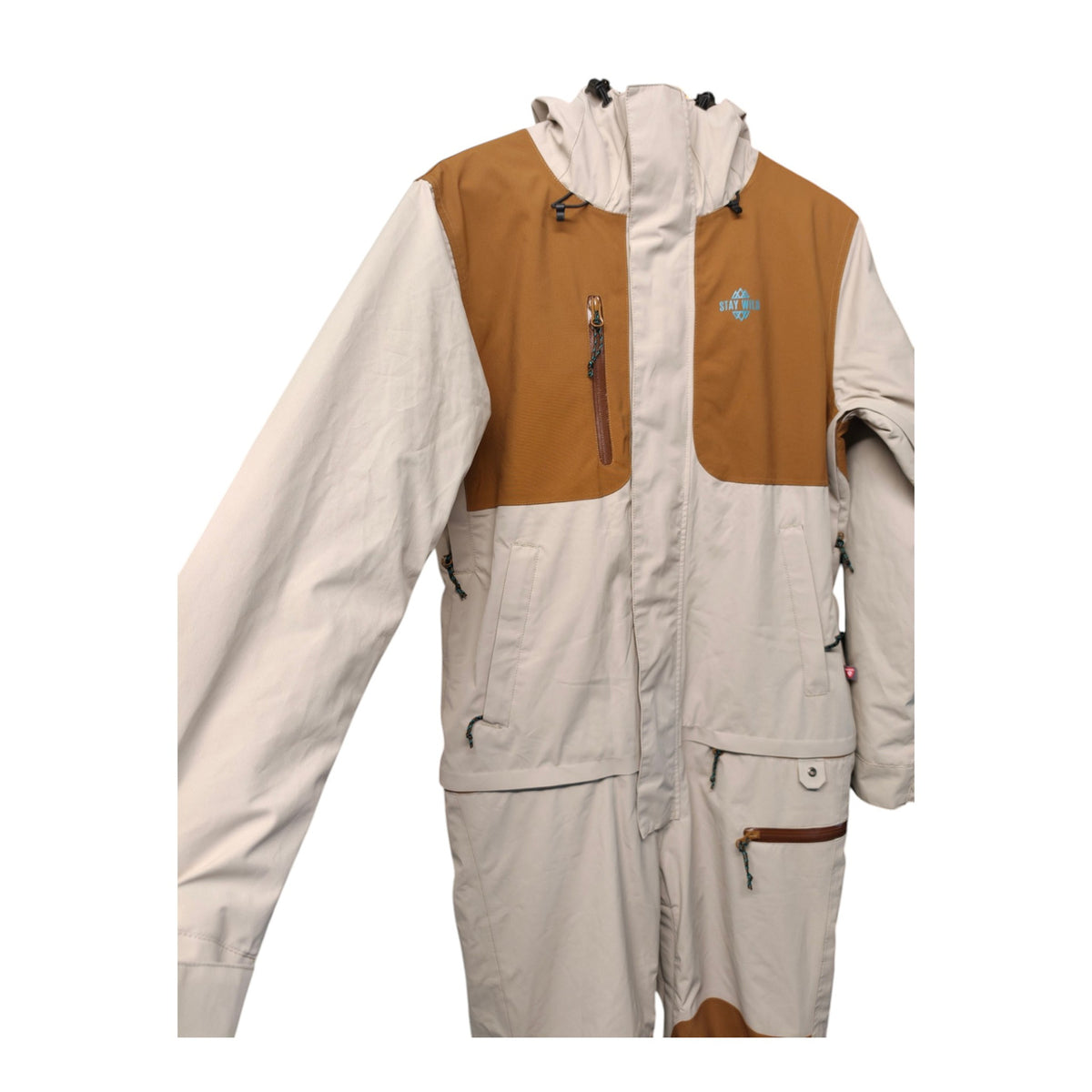 Airblaster Sassy Beast Snow Suit - Women's S - Cream and Tan - actual item photo 4