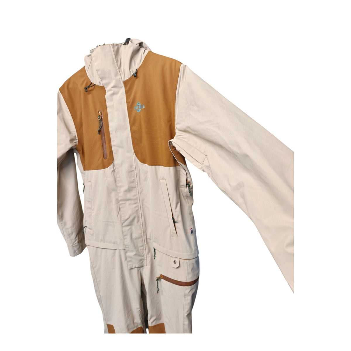 Airblaster Sassy Beast Snow Suit - Women's S - Cream and Tan - actual item photo 5