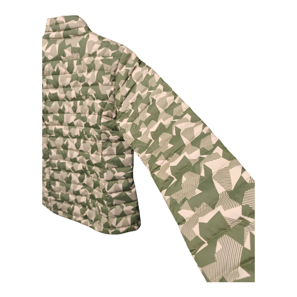 Kathmandu Duckdown 550 Jacket - Women's 8 - Green Geometric - actual item photo 10