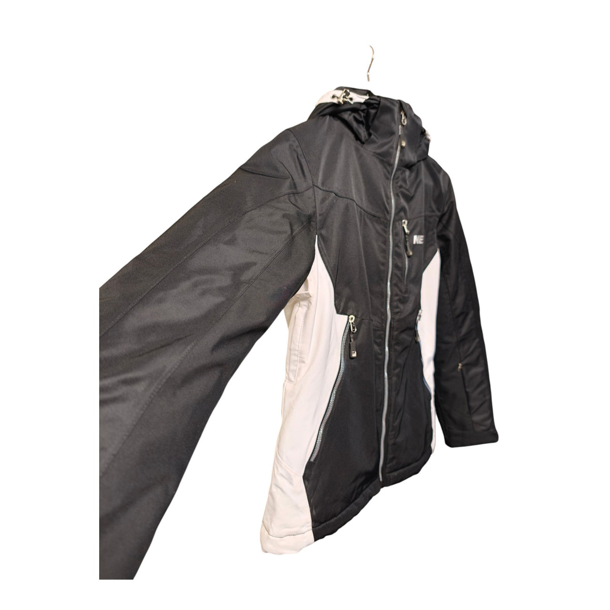Nevica Hooded Snow Jacket - Women's UK 10 - Black and White - actual item photo 7