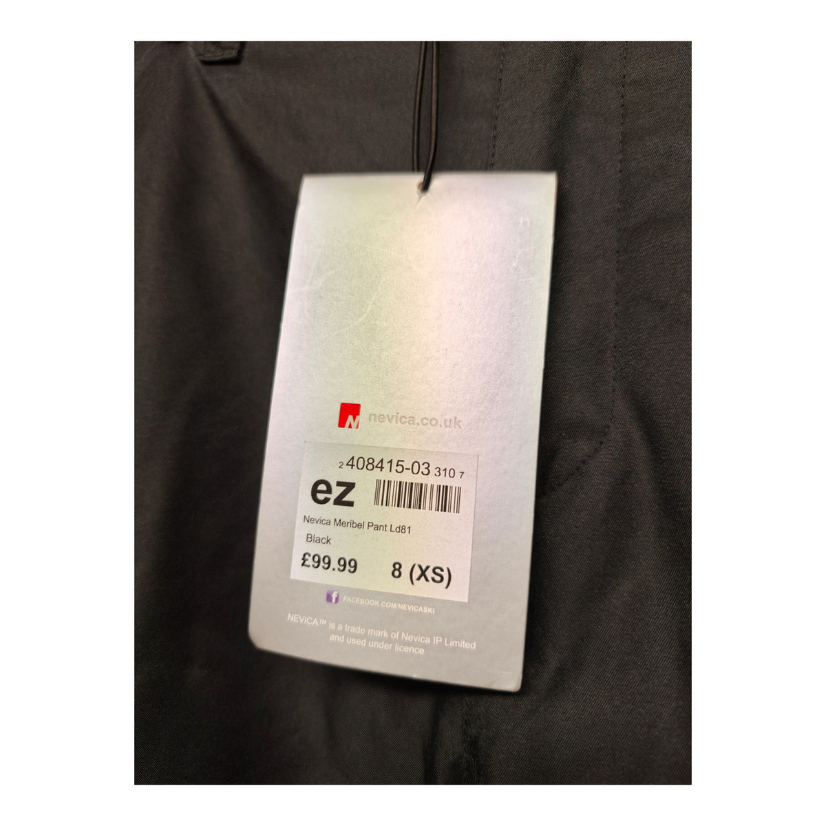 Nevica Meribel Ski Pants - Women's 8 (XS) - Black - actual item photo 3