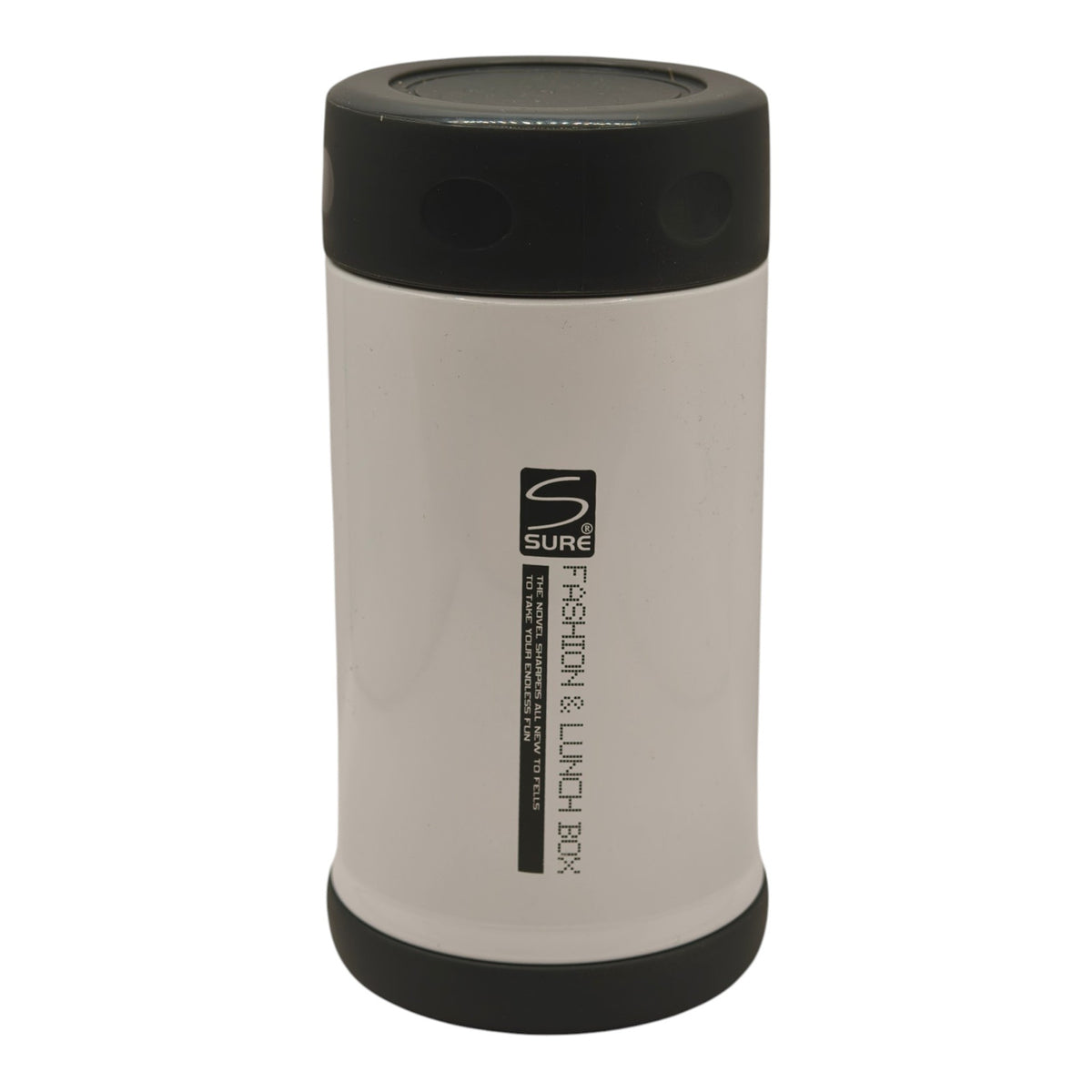 SURE Thermal Food Jar - White and Black - actual item photo 1