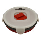 Kathmandu Collapsible Food Container with Clip Lid - Red - actual item photo 2
