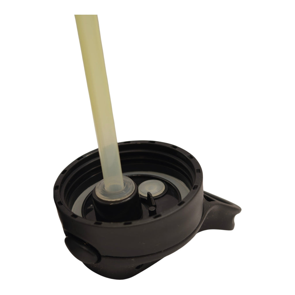 Nuromol Promotional Metal Drink Bottle with Straw Lid - Grey - actual item photo 1