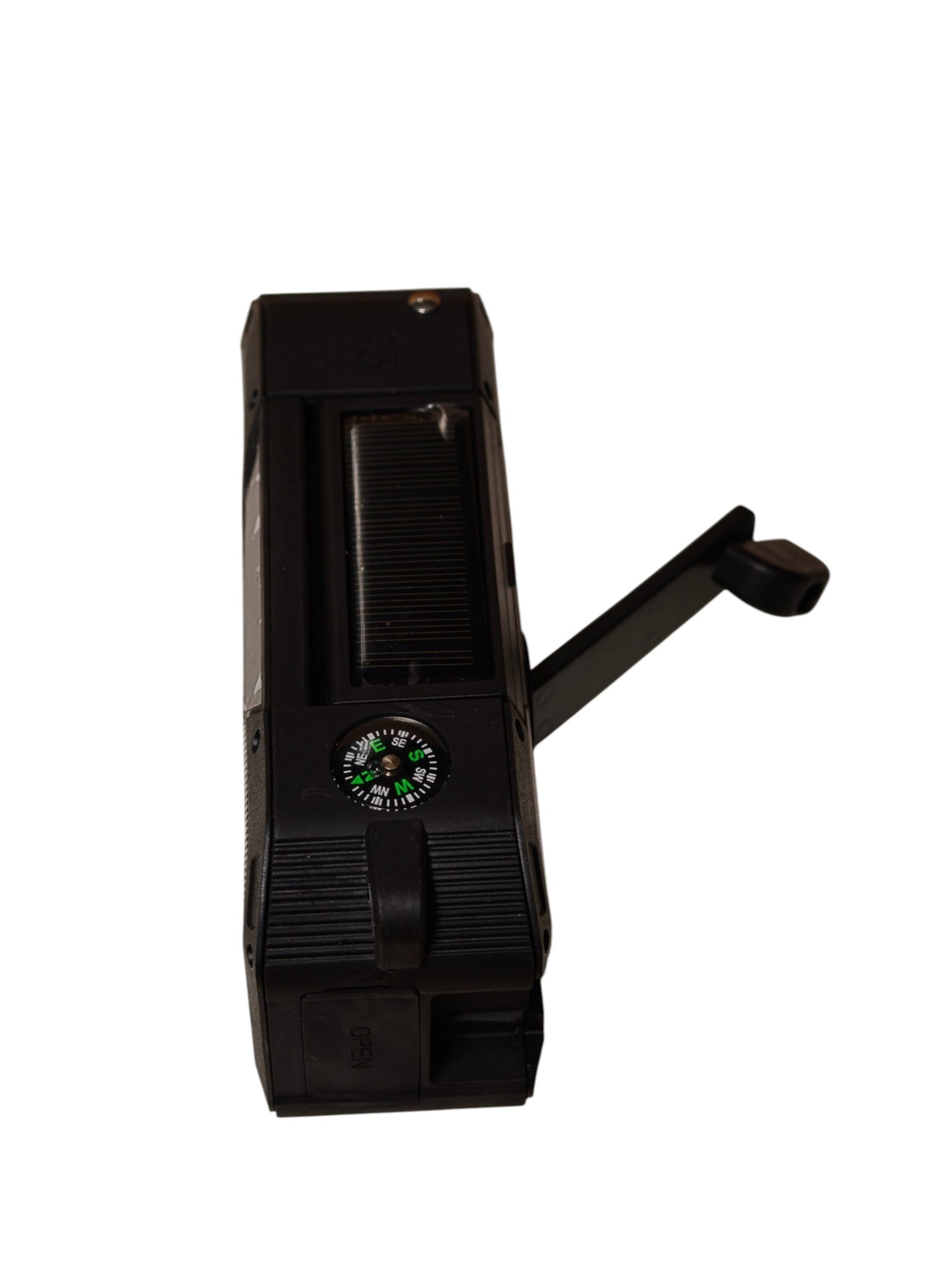 Outdoor speaker/torch/compass in one
