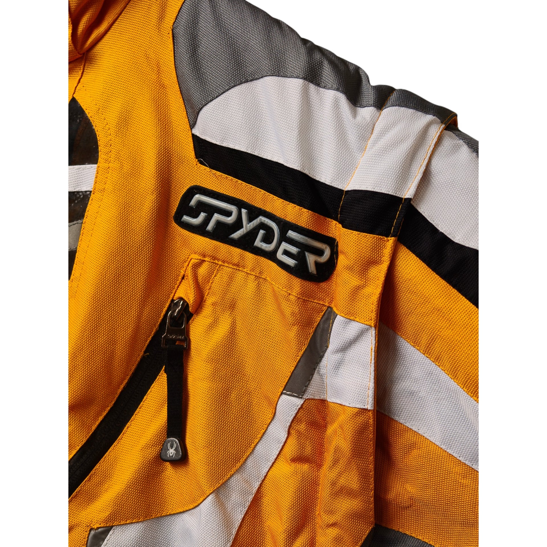 Spyder Ski Jacket – Men’s High Performance Snow Jacket – Orange/Grey - XL