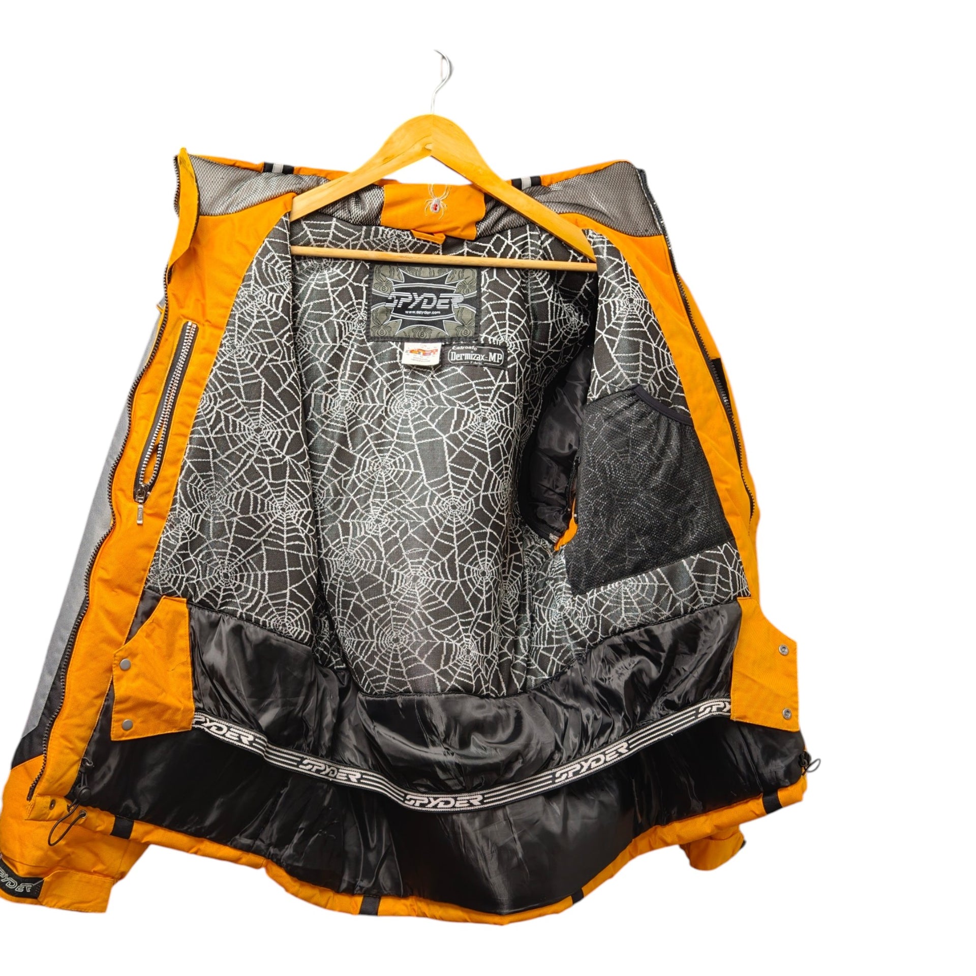Spyder Ski Jacket – Men’s High Performance Snow Jacket – Orange/Grey - XL