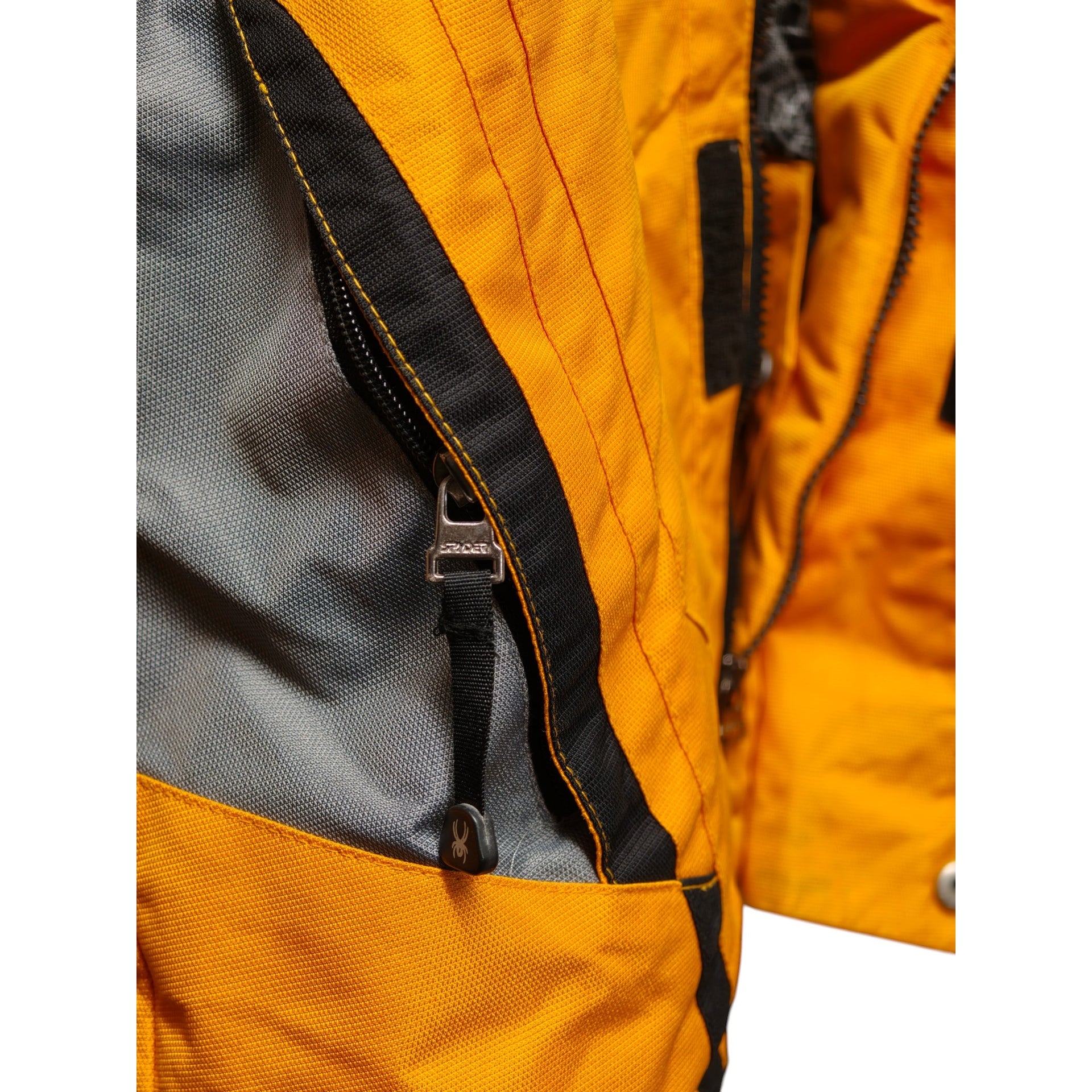 Spyder Ski Jacket – Men’s High Performance Snow Jacket – Orange/Grey - XL