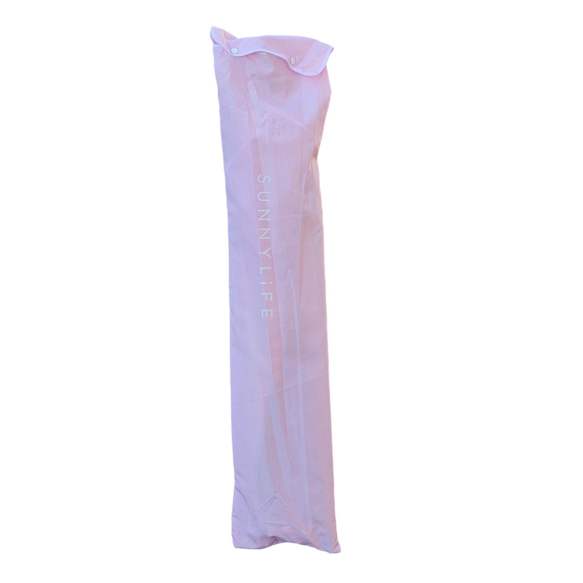 Sunnylife Beach Umbrella – Pastel Stripe w/ Wooden Pole & Ground Anchor