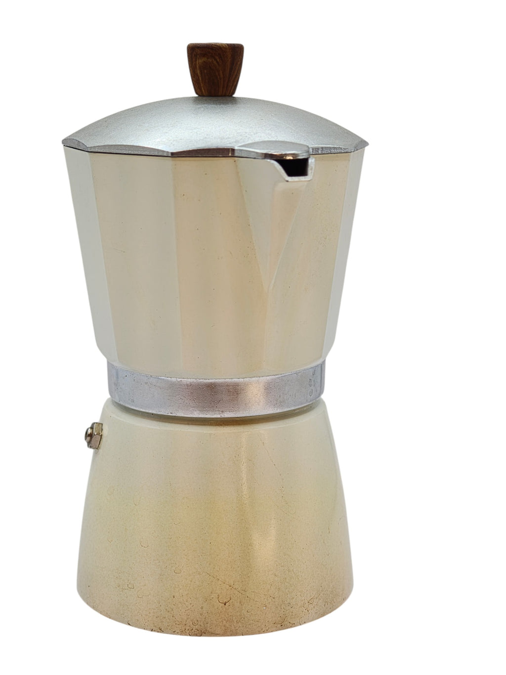 Vintage 2-Cup Stovetop Espresso Maker (Moka Pot) – Cream