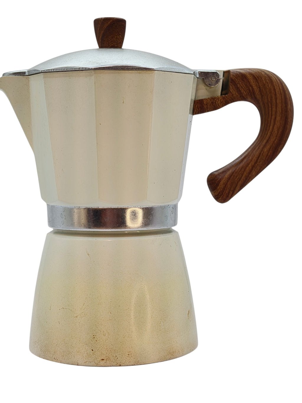 Vintage 2-Cup Stovetop Espresso Maker (Moka Pot) – Cream