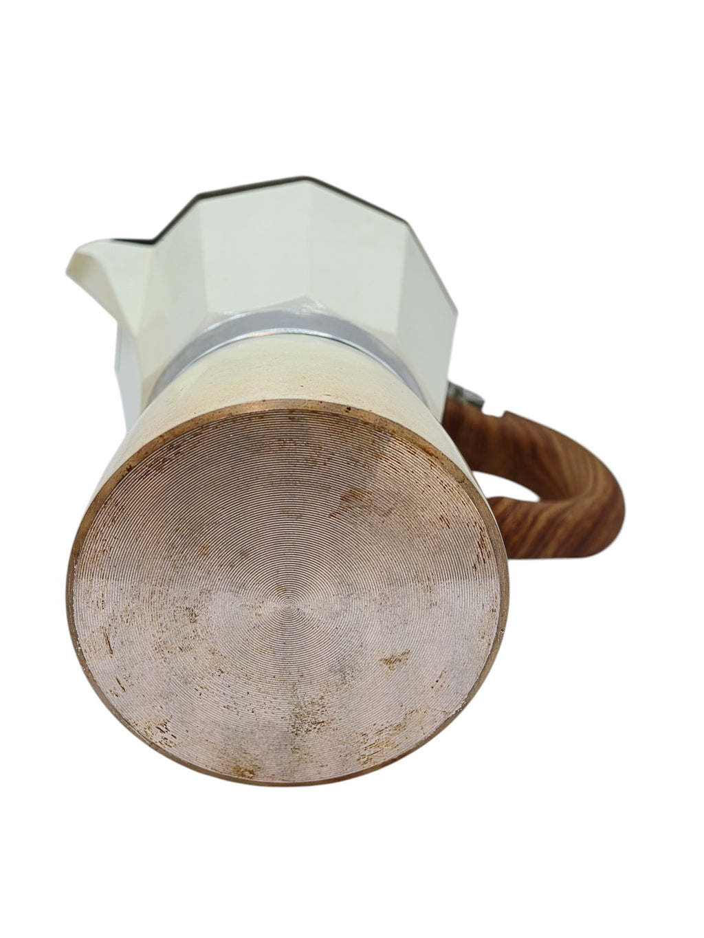 Vintage 2-Cup Stovetop Espresso Maker (Moka Pot) – Cream