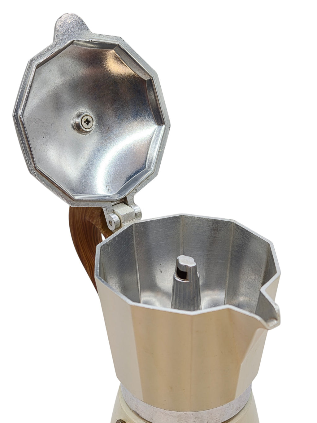 Vintage 2-Cup Stovetop Espresso Maker (Moka Pot) – Cream