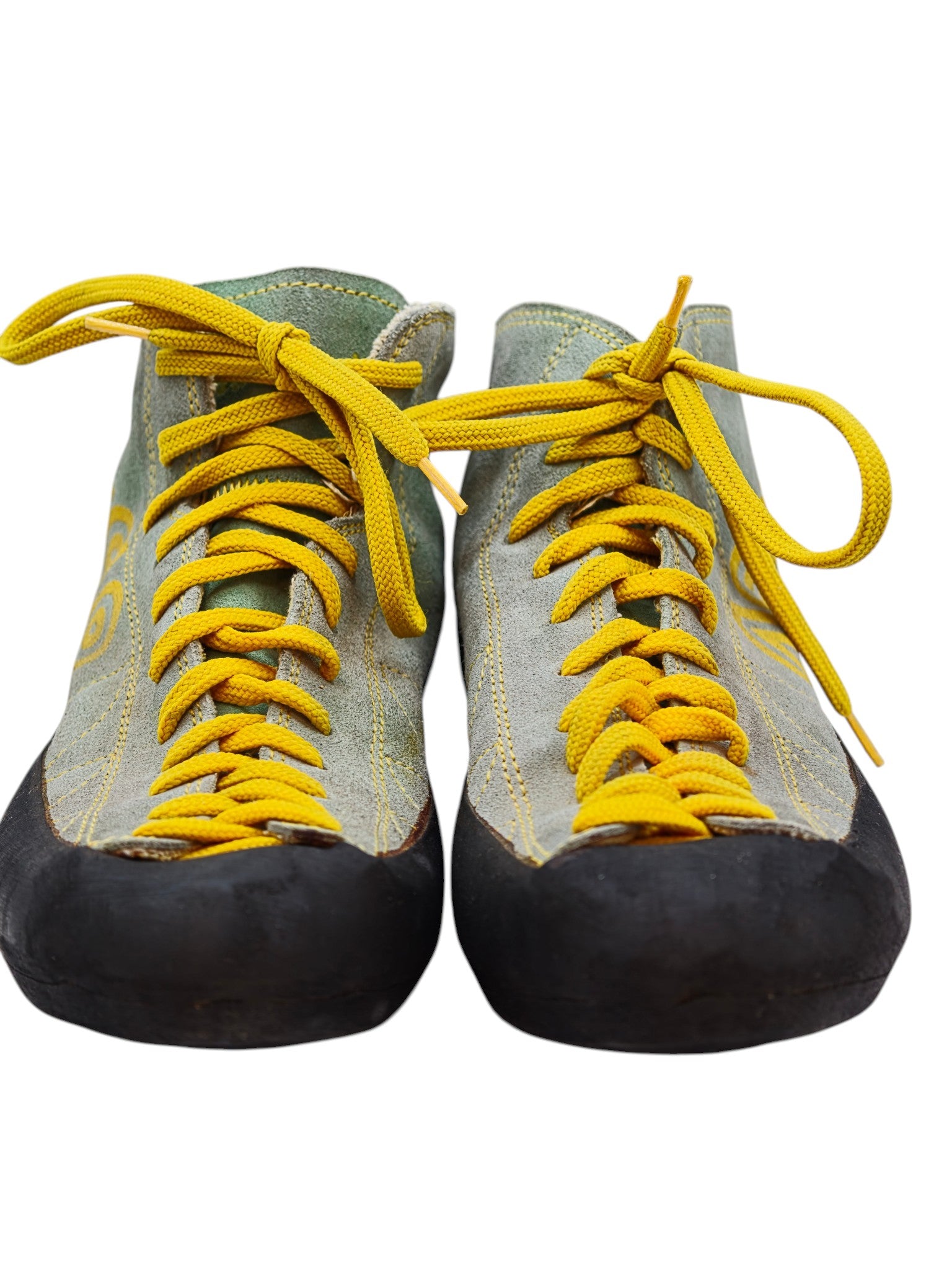 Asolo Climbing Shoes – Mid-Top Lace-Up – Supportive Fit (Yellow/Grey) – UK 6.5 / EU 40