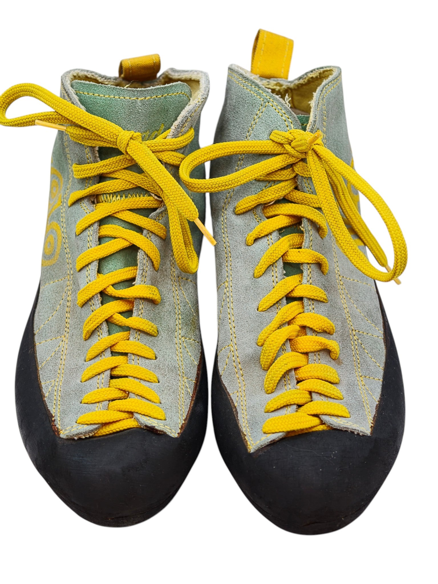 Asolo Climbing Shoes – Mid-Top Lace-Up – Supportive Fit (Yellow/Grey) – UK 6.5 / EU 40