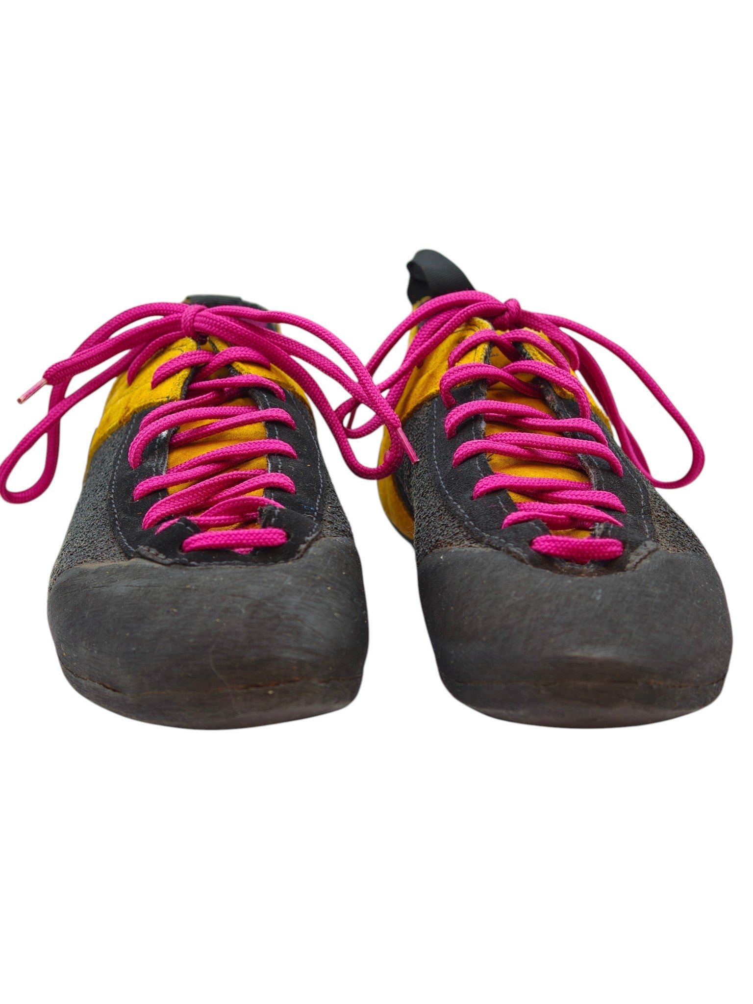 Asolo Climbing Shoes – Low Profile Lace-Up – Bright Pink/Yellow – UK 8 / EU 42