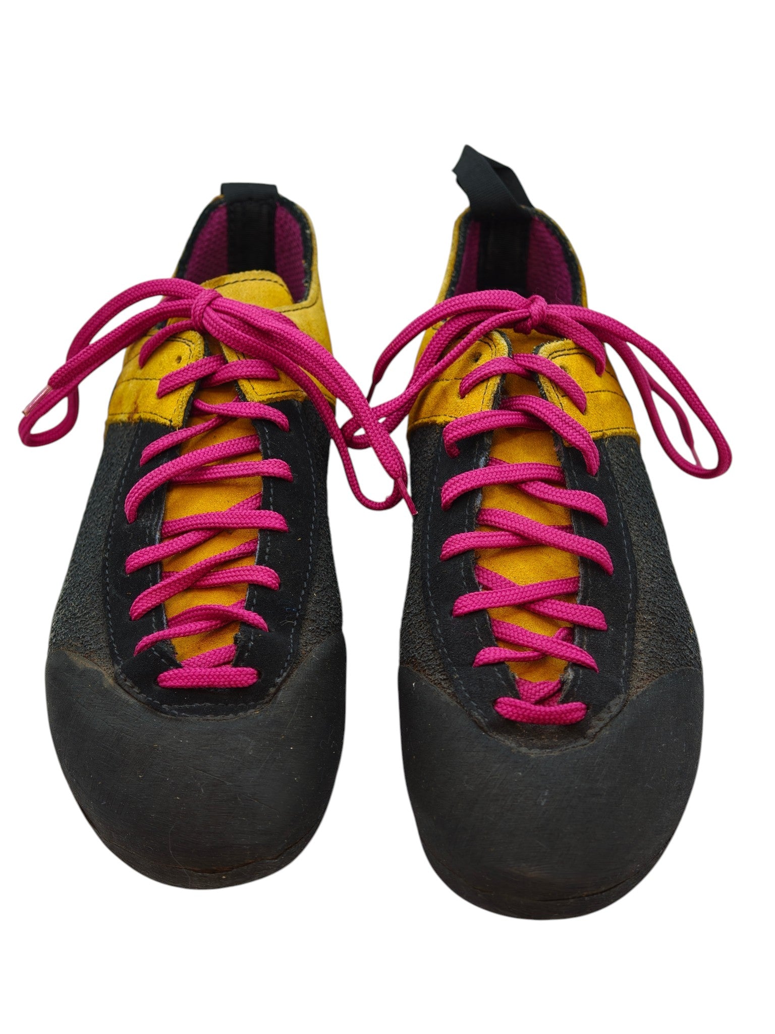 Asolo Climbing Shoes – Low Profile Lace-Up – Bright Pink/Yellow – UK 8 / EU 42