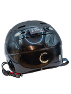 RED Skycap Snow Helmet Black - Medium (58cm)