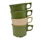 Vintage Dura Cup Camping Mugs – Set of 4