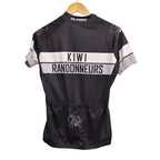 Kiwi Randonneurs Women's Cycling Jersey – Size 10 – Black/White Full Zip